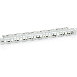 Equip - Patchpaneel 24x RJ45 Cat6 - Netwerkapparatuur - Grijs - 19" 1U