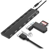 Conceptronic HUBBIES08BP interface hub USB 2.0 480 Mbit/s Zwart
