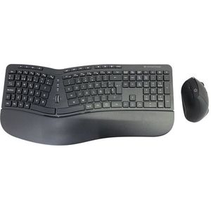 Conceptronic ORAZIO02ES toetsenbord Inclusief muis Kantoor RF Draadloos QWERTY Spaans Zwart
