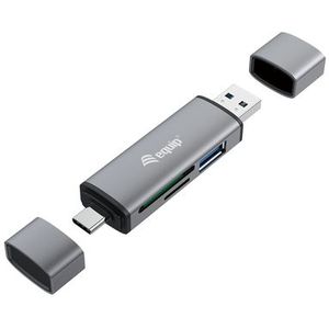 Equip Card Reader 245460 - USB 2.0 - Zwart Grijs