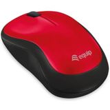 Equip 245113 Optische muis, draadloos, rood