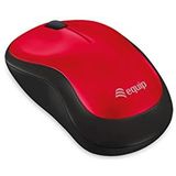 Equip 245113 Optische muis, draadloos, rood