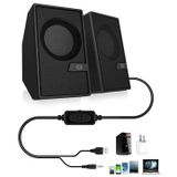 Conceptronic - BJORN02B - Desktop Speakers - Zwart - Bluetooth 5.0