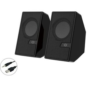 Conceptronic - BJORN02B - Desktop Speakers - Zwart - Bluetooth 5.0