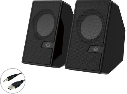Conceptronic - BJORN02B - Desktop Speakers - Zwart - Bluetooth 5.0