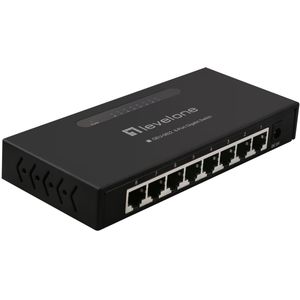 LevelOne GEU-0822 netwerk-switch Unmanaged Gigabit Ethernet (10/100/1000) Zwart