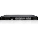 LevelOne GEP-2861 netwerk-switch Managed L2 Gigabit Ethernet (10/100/1000) Power over Ethernet (PoE) 1U Zwart