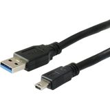 Conceptronic HUBBIES02B interface hub USB 3.2 Gen 1 (3.1 Gen 1) Mini-B 5000 Mbit/s Zwart