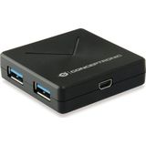 Conceptronic HUBBIES02B interface hub USB 3.2 Gen 1 (3.1 Gen 1) Mini-B 5000 Mbit/s Zwart