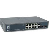 Level One GEP-1221 netwerk-switch Unmanaged Gigabit Ethernet (10/100/1000) Power over Ethernet (PoE) Zwart