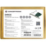 Conceptronic EMRICK07G interfacekaart/-adapter Intern USB 3.2 Gen 2 (3.1 Gen 2)