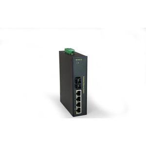 LevelOne IFP-0503 netwerk-switch Unmanaged Fast Ethernet (10/100) Power over Ethernet (PoE) Zwart