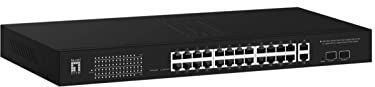 LevelOne GEP-2841 netwerk-switch Managed L2 Gigabit Ethernet (10/100/1000) Power over Ethernet (PoE) 1U Zwart