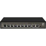LevelOne FGP-1031 netwerk-switch Unmanaged Gigabit Ethernet (10/100/1000) Power over Ethernet (PoE) Zwart
