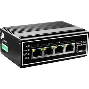 LevelOne IGP-0502 netwerk-switch Unmanaged Gigabit Ethernet (10/100/1000) Power over Ethernet (PoE) Zwart