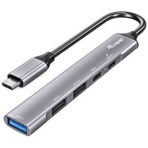 Equip 128962 interface hub USB 3.2 Gen 1 (3.1 Gen 1) Type-C 5000 Mbit/s Zilver
