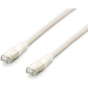 Equip Lot de 10 câbles patch Cat6A S/FTP 2 x RJ45 0,25 m LSZH Blanc