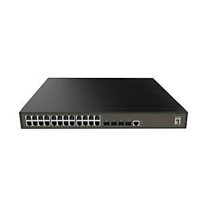 LevelOne GEL-2871 netwerk-switch Managed L2+ Gigabit Ethernet (10/100/1000) 1U Zwart