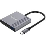 Equip 3-in-1 USB-C naar HDMI / USB-A / USB PD-adapter, 4K/60Hz, 100W USB PD