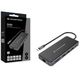 Conceptronic DONN15G laptop dock & poortreplicator Bedraad USB 3.2 Gen 1 (3.1 Gen 1) Type-C Grijs