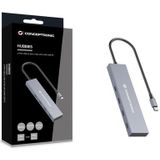 Conceptronic - HUBBIES14G - Hub USB - Grijs - USB 3.2 - 4 Poorten