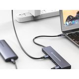 Conceptronic - HUBBIES14G - Hub USB - Grijs - USB 3.2 - 4 Poorten
