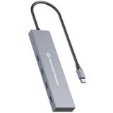 Conceptronic - HUBBIES14G - Hub USB - Grijs - USB 3.2 - 4 Poorten