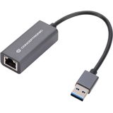 Conceptronic ABBY08G Gigabit USB 3.0 netwerkadapter, Wake-on-LAN, compatibel met Nintendo Switch