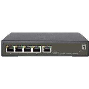 LevelOne GES-2105P netwerk-switch Managed L2 Gigabit Ethernet (10/100/1000) Power over Ethernet (PoE) Zwart