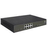 LevelOne GES-2110P netwerk-switch Managed L2 Gigabit Ethernet (10/100/1000) Power over Ethernet (PoE) Zwart