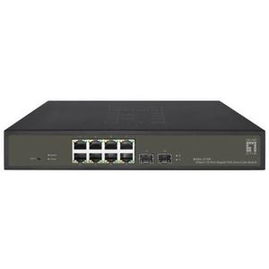 LevelOne GES-2110P netwerk-switch Managed L2 Gigabit Ethernet (10/100/1000) Power over Ethernet (PoE) Zwart