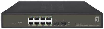 LevelOne GES-2110P netwerk-switch Managed L2 Gigabit Ethernet (10/100/1000) Power over Ethernet (PoE) Zwart