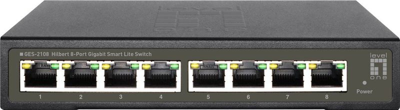LevelOne GES-2108 netwerk-switch Managed L2 Gigabit Ethernet (10/100/1000) Zwart