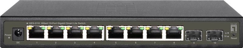 LevelOne GES-2110 netwerk-switch Managed L2 Gigabit Ethernet (10/100/1000) Zwart