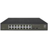 LevelOne GES-2118 netwerk-switch Managed L2 Gigabit Ethernet (10/100/1000) Zwart