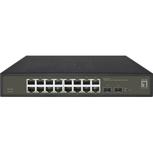 LevelOne Switch 16x GE GES-2118 2xGSFP 19 Hilbert