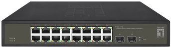LevelOne GES-2118 netwerk-switch Managed L2 Gigabit Ethernet (10/100/1000) Zwart