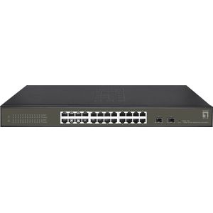 LevelOne GES-2126 netwerk-switch Managed L2 Gigabit Ethernet (10/100/1000) Zwart