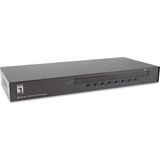 LevelOne KVM-3208 KVM-switch Rack-montage Zwart