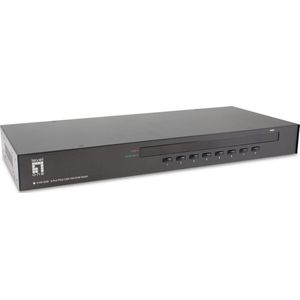 LevelOne KVM-3208 KVM-switch Rack-montage Zwart