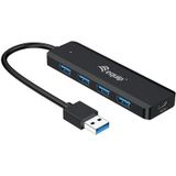 Equip 4-Port USB 3.2 Gen 1 Hub - 5 Poorten - Zwart