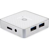 Conceptronic - Hubbies03w - USB 3.0 Hub - 4 Poorten - Wit - USB Voeding