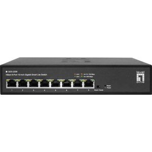 LevelOne GES-2208 netwerk-switch Managed L2 Gigabit Ethernet (10/100/1000) Zwart