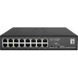 LevelOne GES-2216 netwerk-switch Managed L2 Gigabit Ethernet (10/100/1000) Zwart