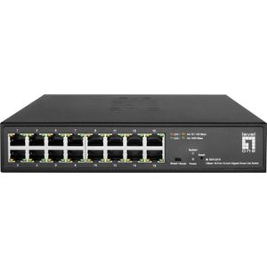Level One GES-2216 netwerk-switch Managed L2 Gigabit Ethernet (10/100/1000) Zwart
