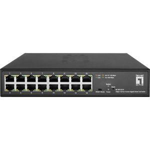 LevelOne GES-2216 netwerk-switch Managed L2 Gigabit Ethernet (10/100/1000) Zwart