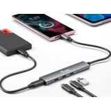 Equip 128963 interface hub USB 3.2 Gen 1 (3.1 Gen 1) Type-C 5000 Mbit/s Zwart, Zilver