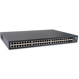 LevelOne GTU-5211 netwerk-switch Unmanaged Gigabit Ethernet (10/100/1000) Zwart