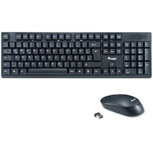 Equip Wireless Tastatur+ Maus Layout deutsch schwarz - Toetsenbord