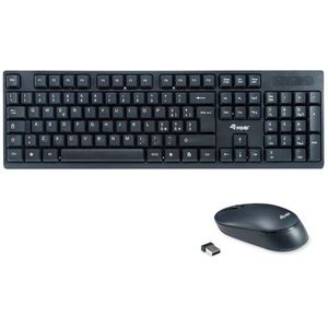 Equip 245223 toetsenbord Inclusief muis RF Draadloos QWERTY Italiaans Zwart